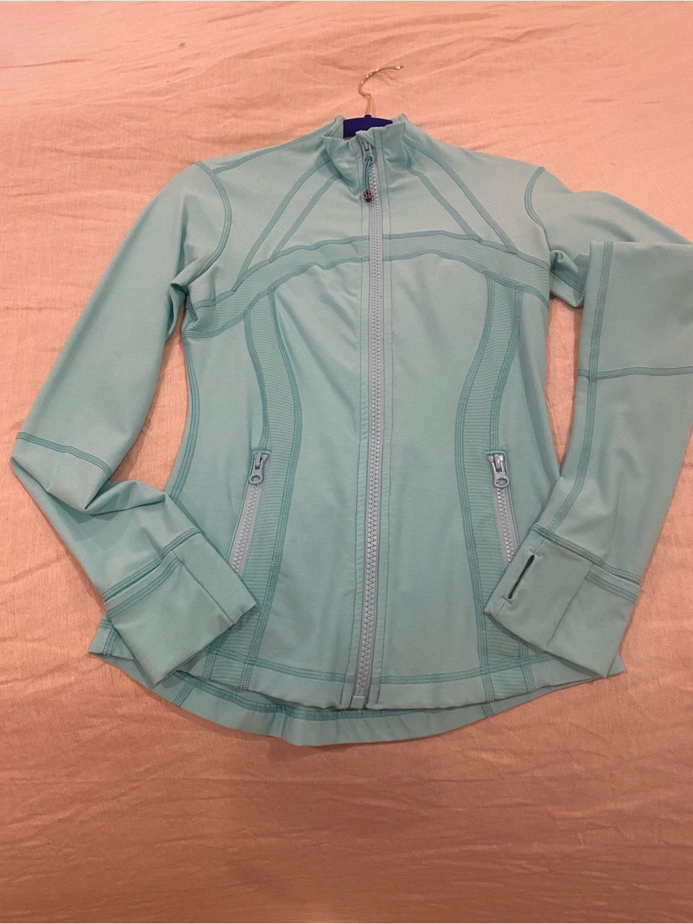 lululemon athletica Light Aqua Zip-Up Utility Jacket